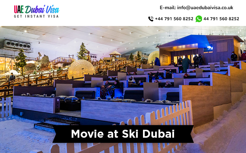 Movie at Ski Dubai on Dubai Xmas