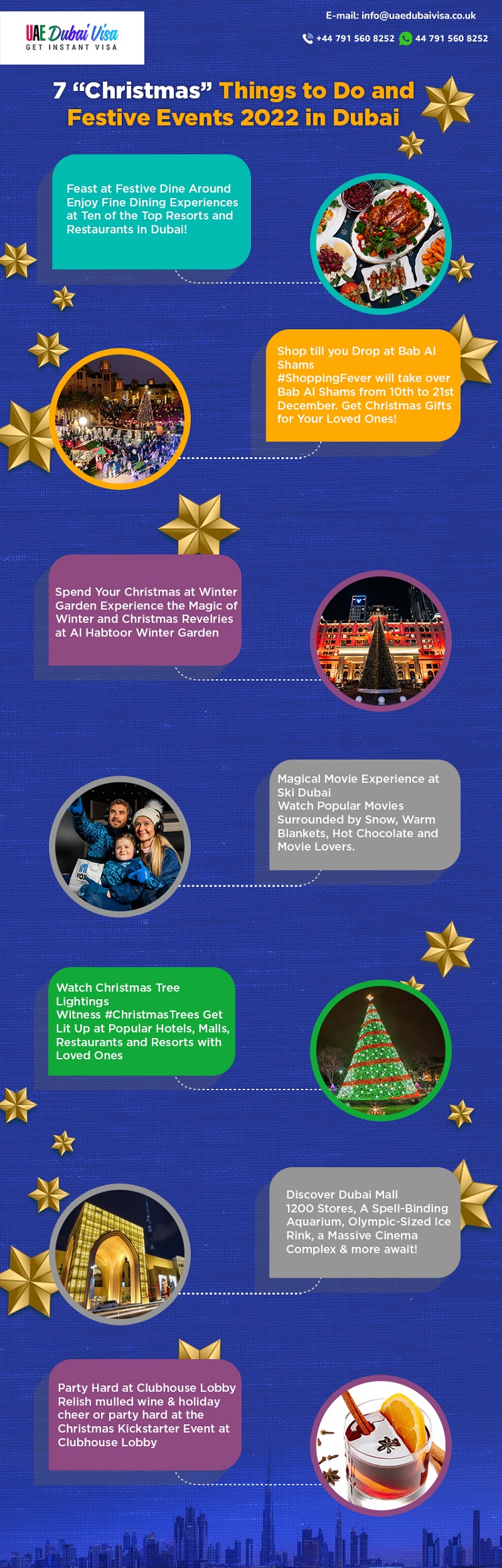 Christmas in Dubai infographics