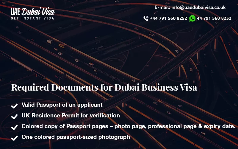 Required Documents For Dubai Business Visa